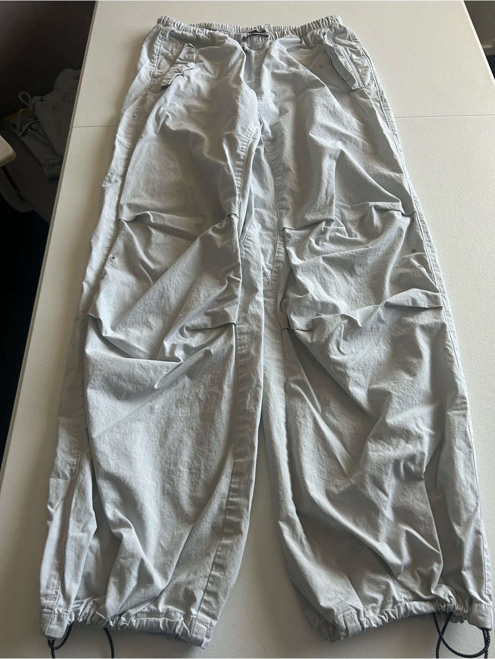Converse Light Gray Cargo Drawstring Pants